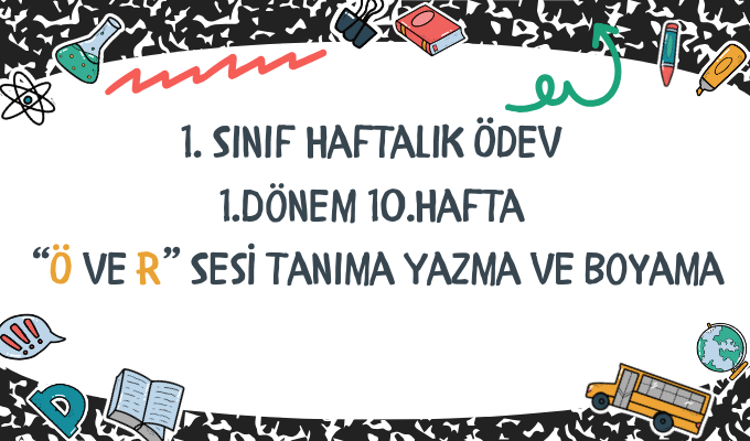 1.Sınıf Haftalık Ödev 1.Dönem 10.Hafta