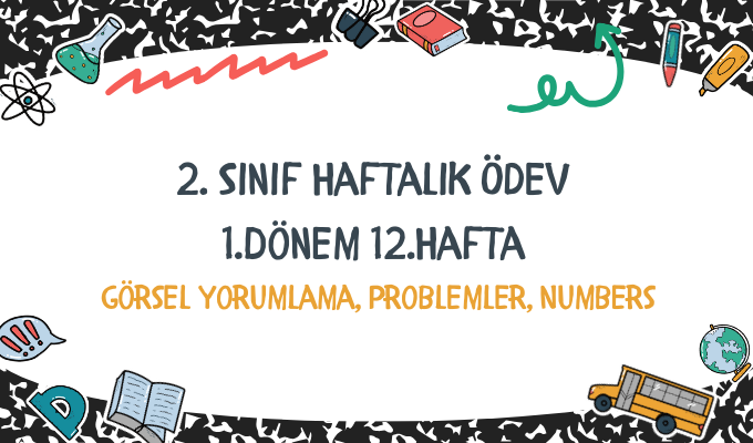 2.Sınıf Haftalık Ödev 2.Dönem 12.Hafta