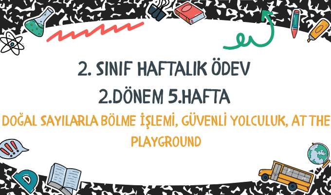 2.Sınıf Haftalık Ödev 2.Dönem 5.Hafta